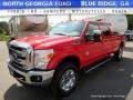 2016 Race Red Ford F350 Super Duty Lariat Crew Cab 4x4  photo #1
