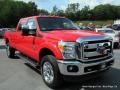 2016 Race Red Ford F350 Super Duty Lariat Crew Cab 4x4  photo #7