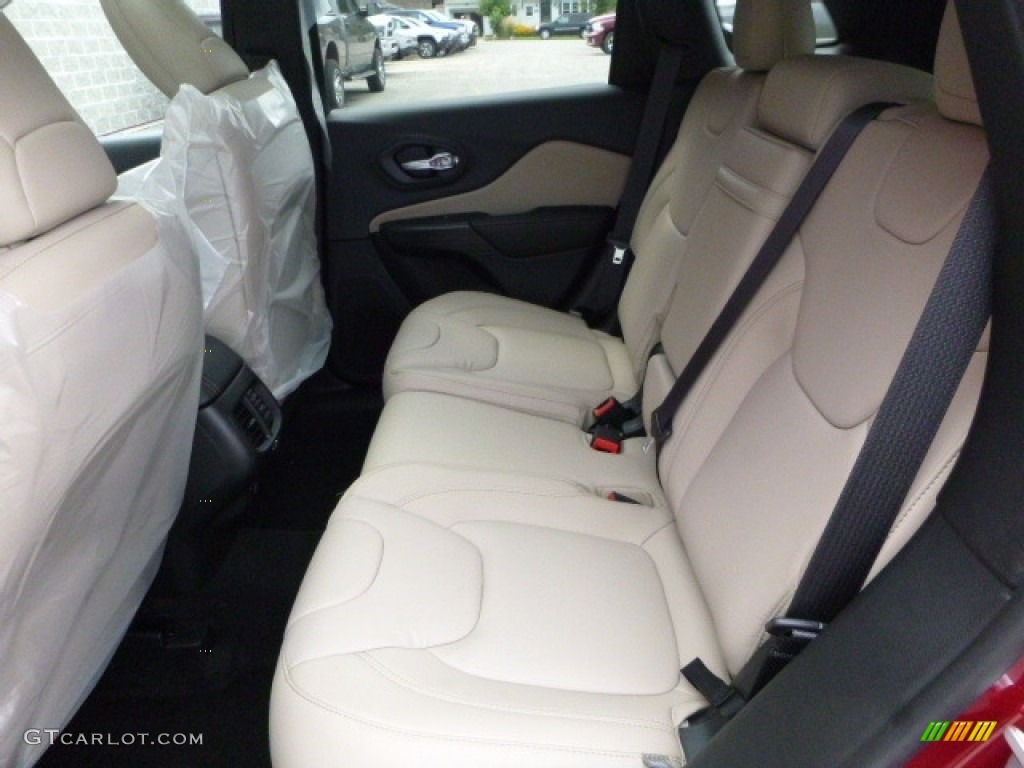 Black/Light Frost Beige Interior 2017 Jeep Cherokee Limited 4x4 Photo #114887171