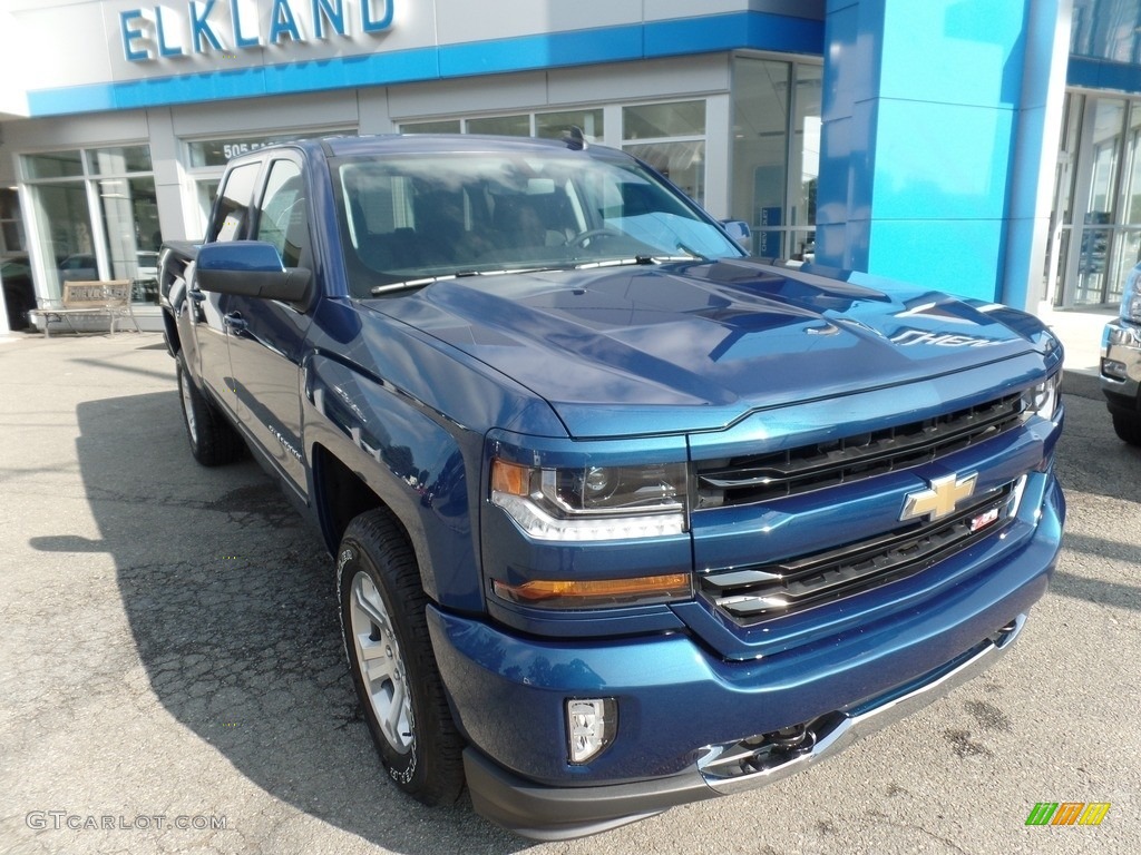 2017 Silverado 1500 LT Crew Cab 4x4 - Deep Ocean Blue Metallic / Jet Black photo #1