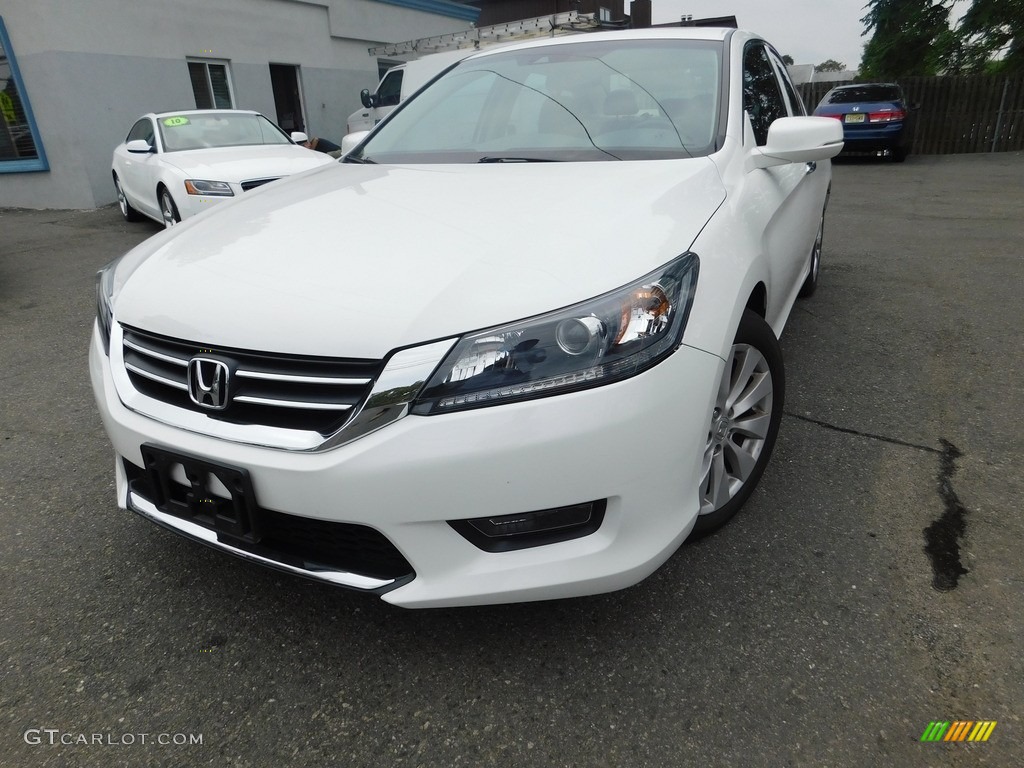 2013 Accord Touring Sedan - White Orchid Pearl / Ivory photo #1