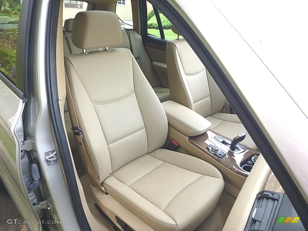 Sand Beige Nevada Leather Interior 2011 BMW X3 xDrive 28i Photo #114890093