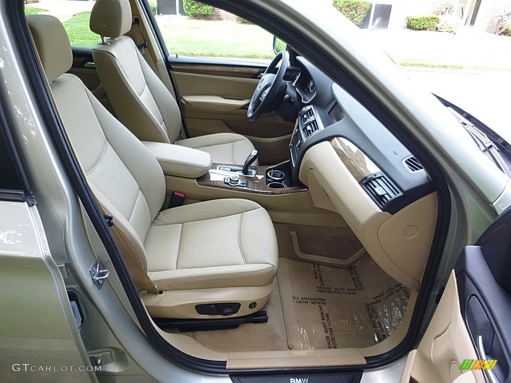 Sand Beige Nevada Leather Interior 2011 BMW X3 xDrive 28i Photo #114890109