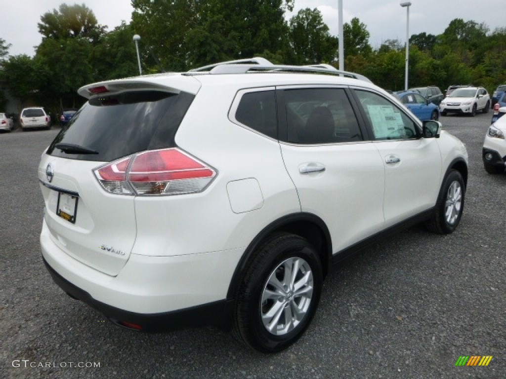 2016 Rogue SV AWD - Pearl White / Charcoal photo #8