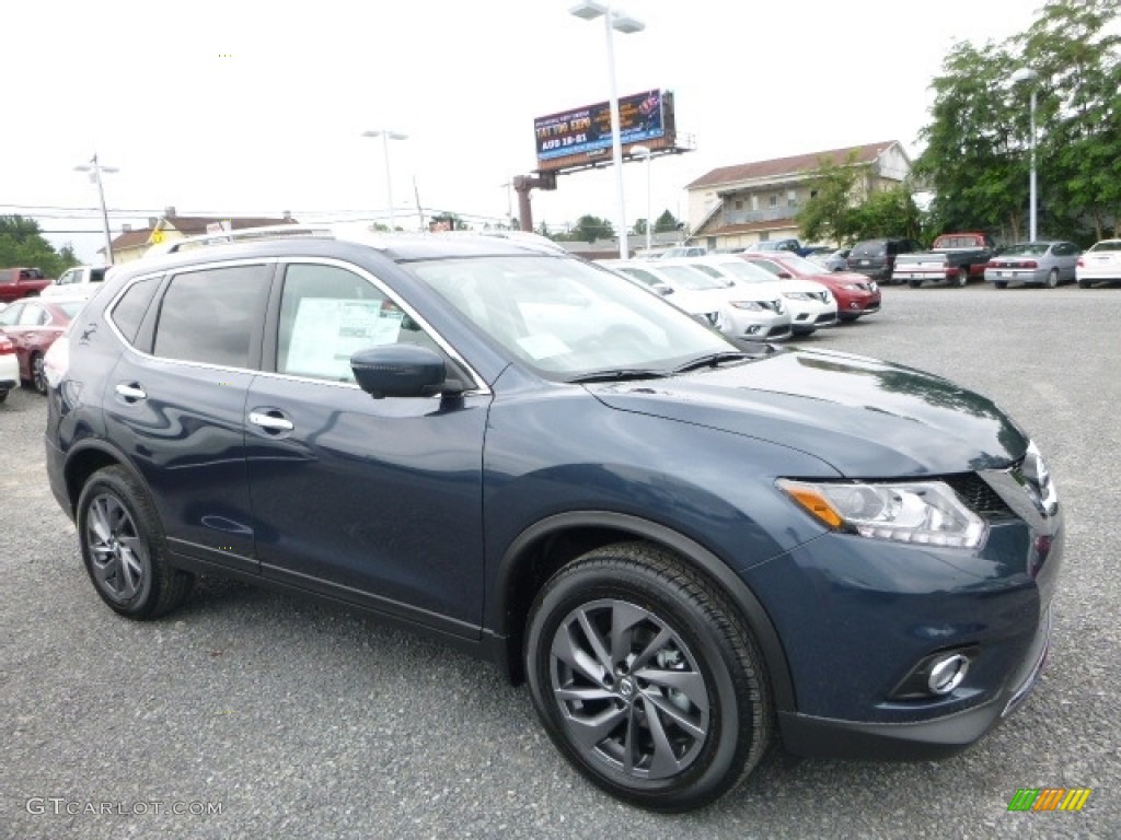 2016 Rogue SL AWD - Arctic Blue Metallic / Almond photo #1