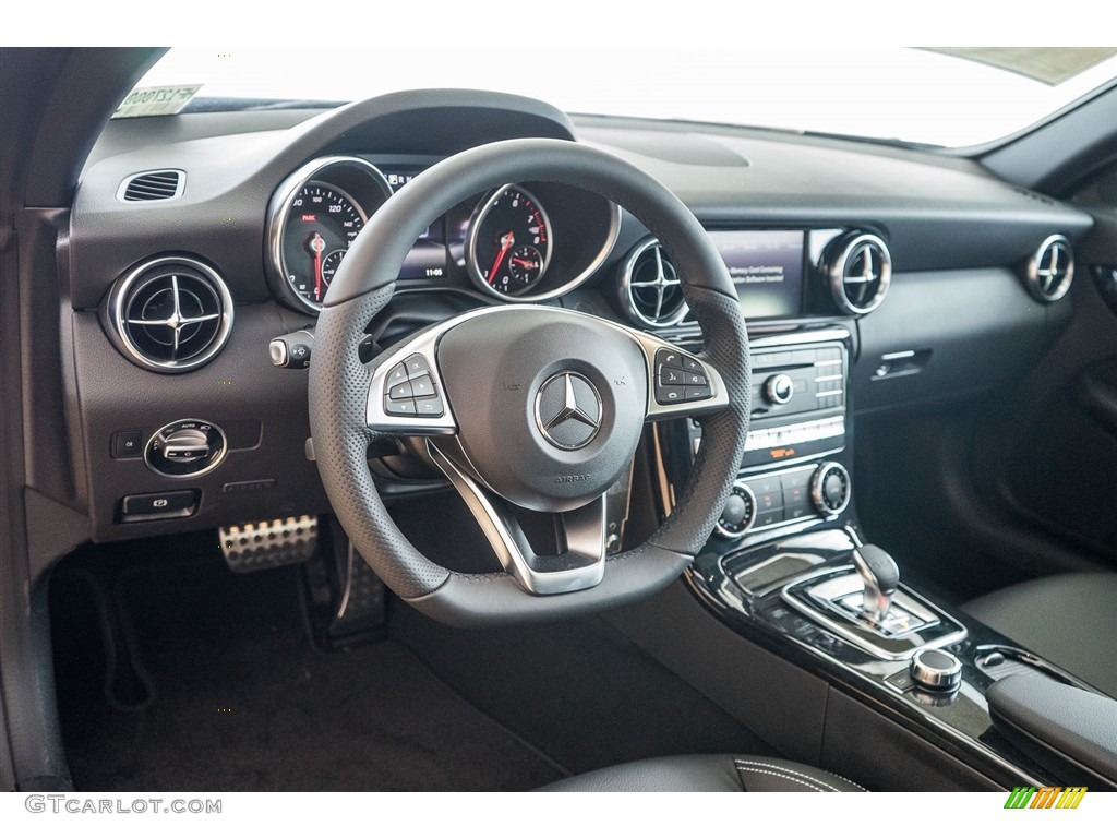 2017 Mercedes-Benz SLC 300 Roadster Black Dashboard Photo #114891455