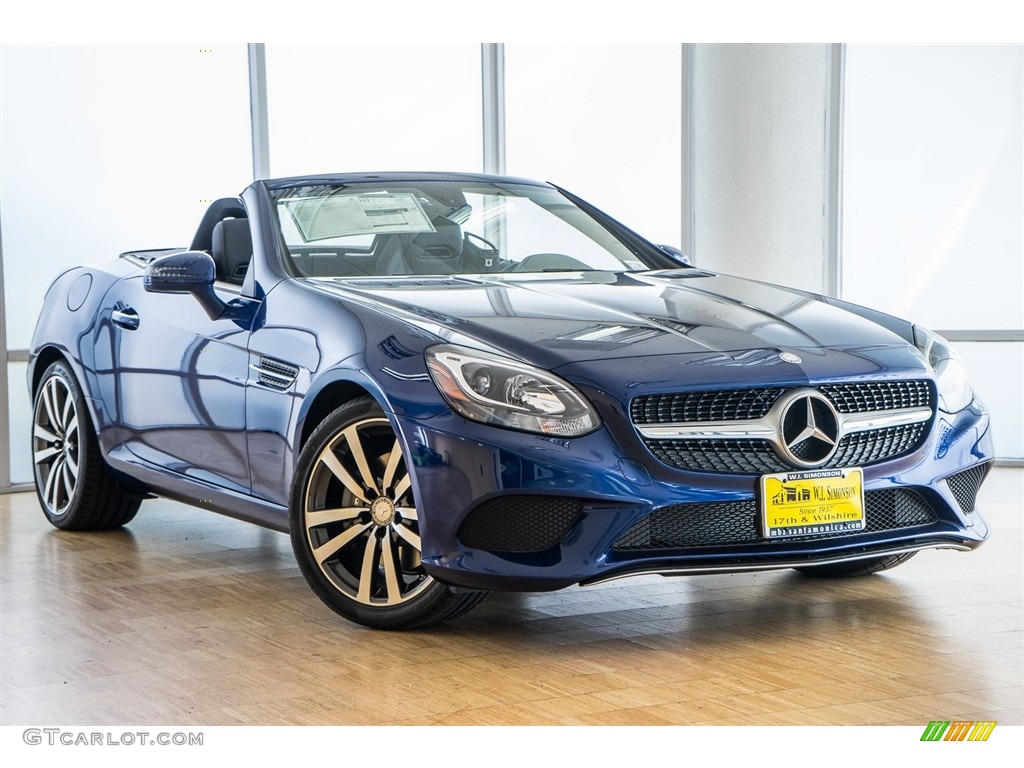 Brilliant Blue Metallic 2017 Mercedes-Benz SLC 300 Roadster Exterior Photo #114891663