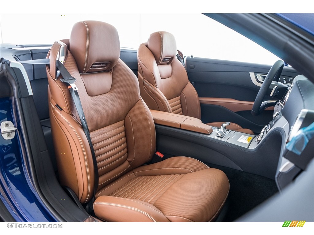 Saddle Brown/Black Interior 2017 Mercedes-Benz SL 550 Roadster Photo #114891722