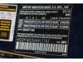 890: Lunar Blue Metallic 2017 Mercedes-Benz GLS 450 4Matic Color Code