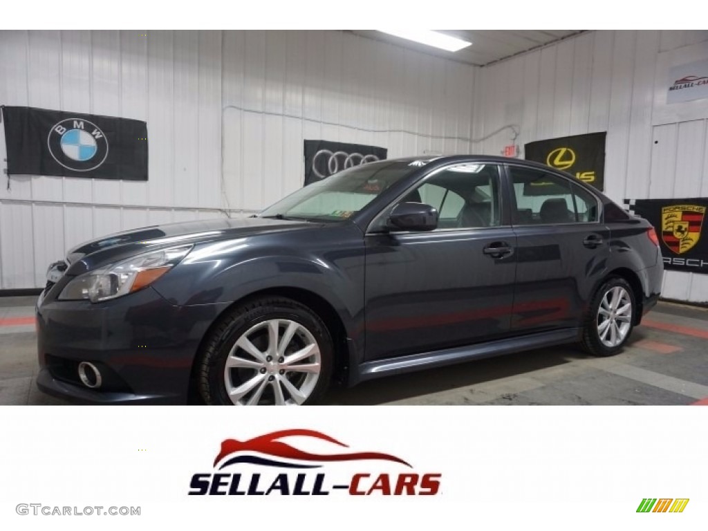 2013 Legacy 2.5i Limited - Graphite Gray Metallic / Off Black Leather photo #1