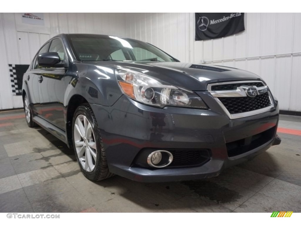 2013 Legacy 2.5i Limited - Graphite Gray Metallic / Off Black Leather photo #5