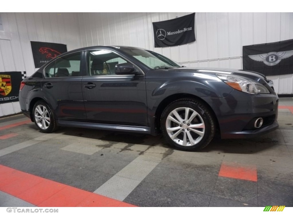 2013 Legacy 2.5i Limited - Graphite Gray Metallic / Off Black Leather photo #6