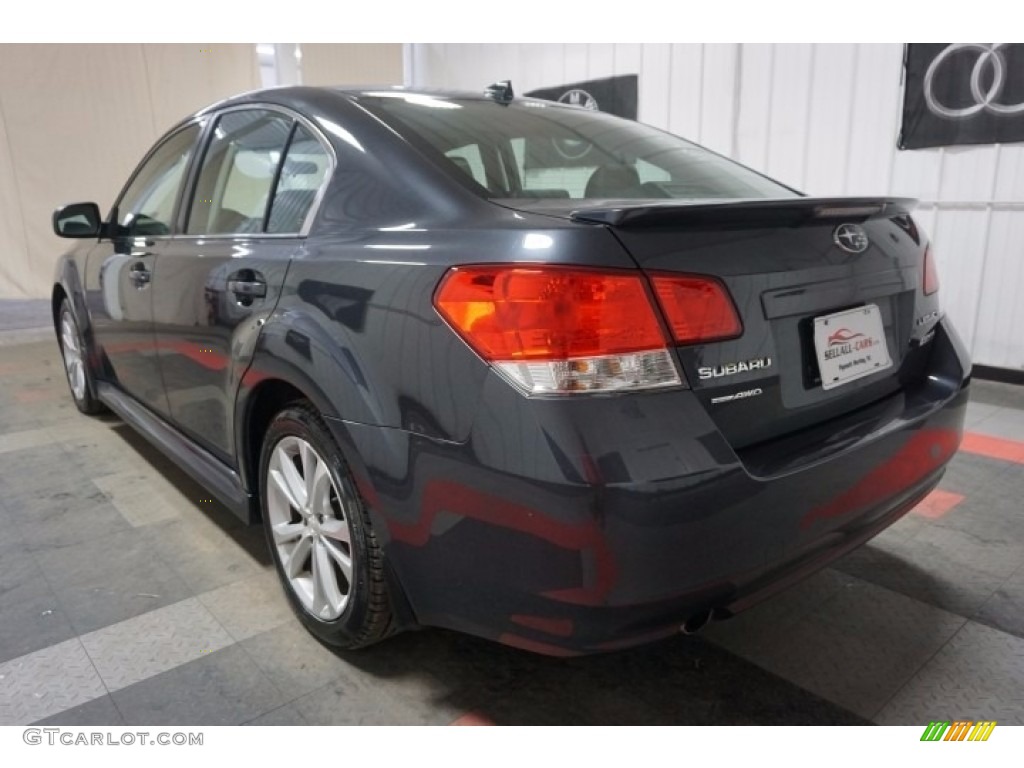 2013 Legacy 2.5i Limited - Graphite Gray Metallic / Off Black Leather photo #10