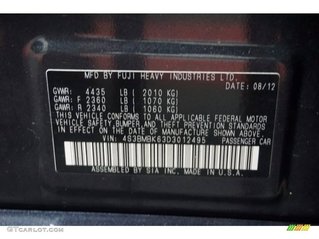 2013 Legacy 2.5i Limited - Graphite Gray Metallic / Off Black Leather photo #14