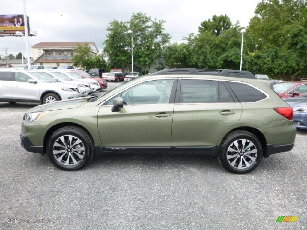 2017 Outback 2.5i Limited - Wilderness Green Metallic / Warm Ivory photo #10