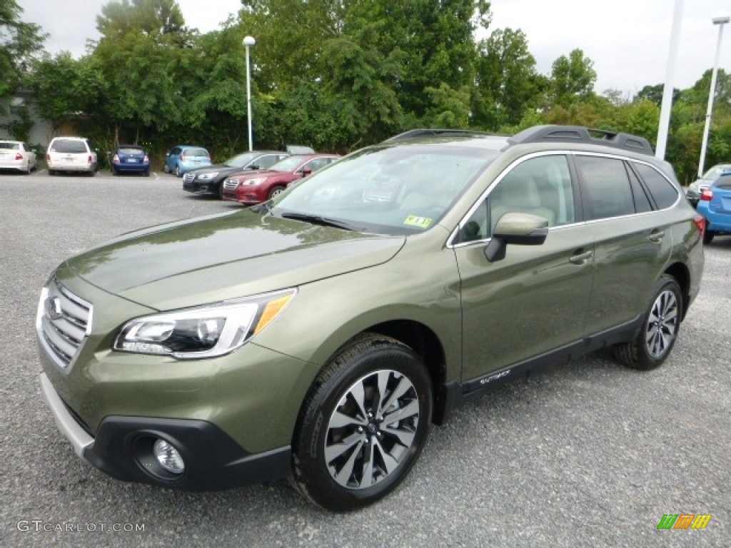 Wilderness Green Metallic 2017 Subaru Outback 2.5i Limited Exterior Photo #114893270