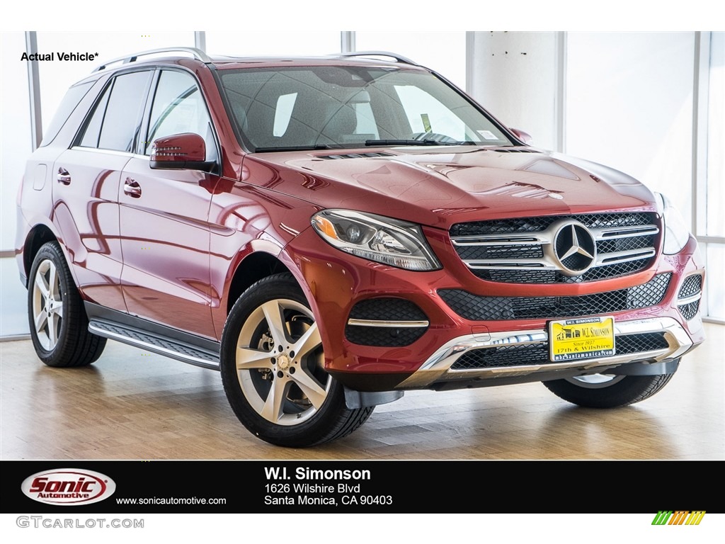 2016 GLE 350 - designo Cardinal Red Metallic / Black photo #1