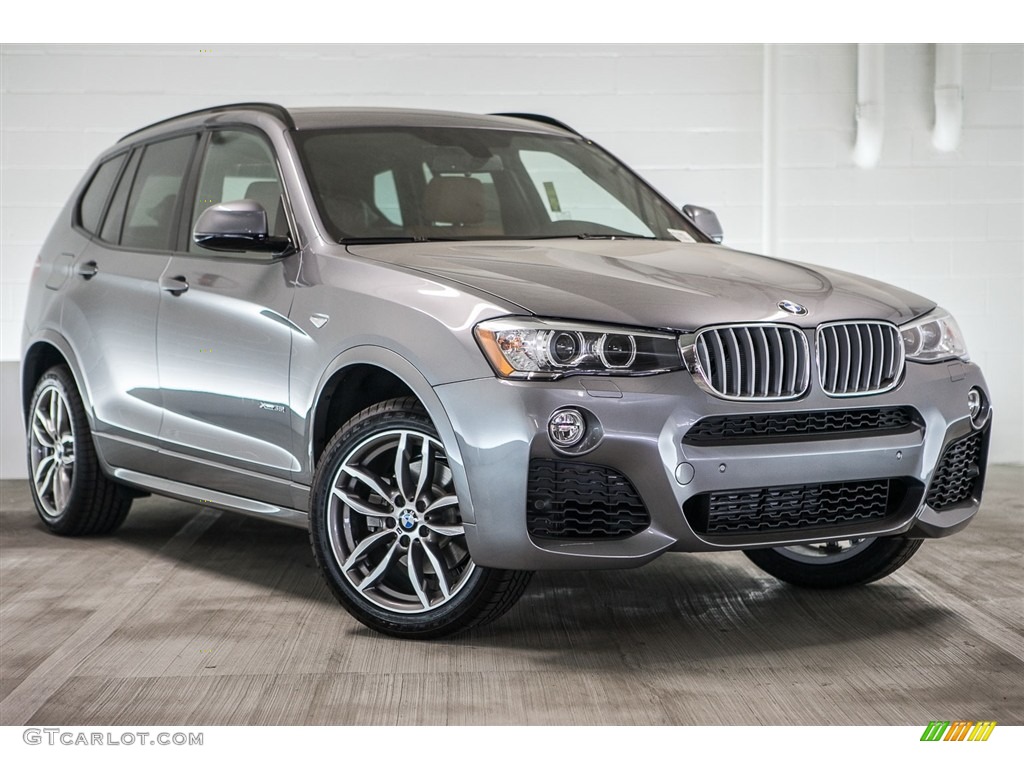 Space Gray Metallic 2017 BMW X3 xDrive35i Exterior Photo #114894551