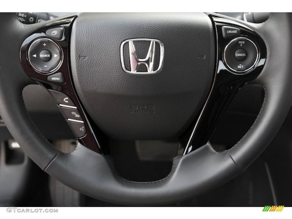 2017 Accord EX-L Sedan - Modern Steel Metallic / Black photo #10