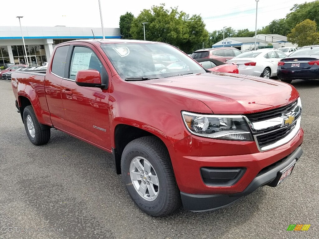 Red Rock Metallic 2016 Chevrolet Colorado WT Extended Cab Exterior Photo #114902633