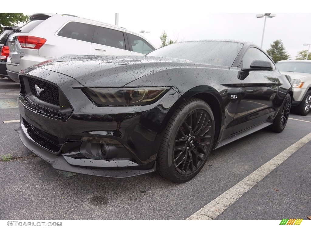 Shadow Black Ford Mustang