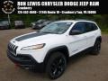 2017 Bright White Jeep Cherokee Trailhawk 4x4  photo #1