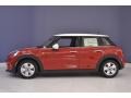 2016 Blazing Red Metallic Mini Hardtop Cooper 4 Door  photo #3