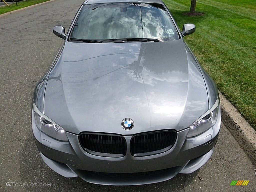 2011 3 Series 335i xDrive Coupe - Space Gray Metallic / Oyster/Black Dakota Leather photo #9