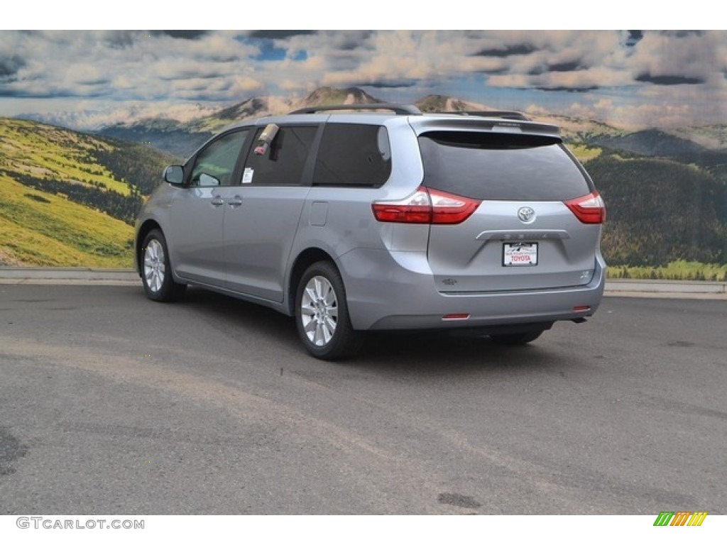 2016 Sienna LE AWD - Silver Sky Metallic / Ash photo #3