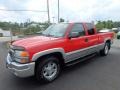 2004 Sport Red Metallic GMC Sierra 1500 SLE Extended Cab 4x4  photo #1