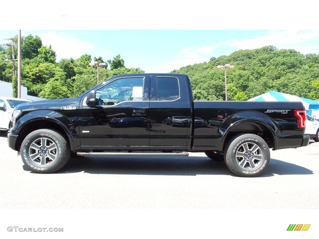 2016 F150 XLT SuperCab 4x4 - Shadow Black / Medium Earth Gray photo #1