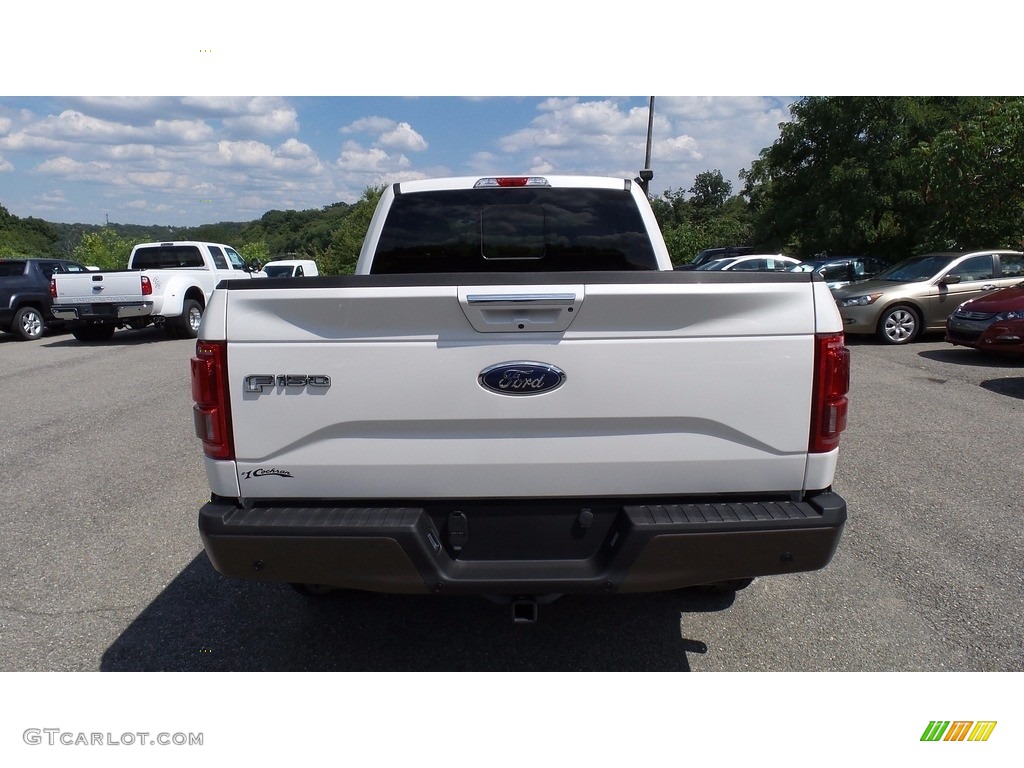2016 F150 Lariat SuperCrew 4x4 - Oxford White / Medium Light Camel photo #7