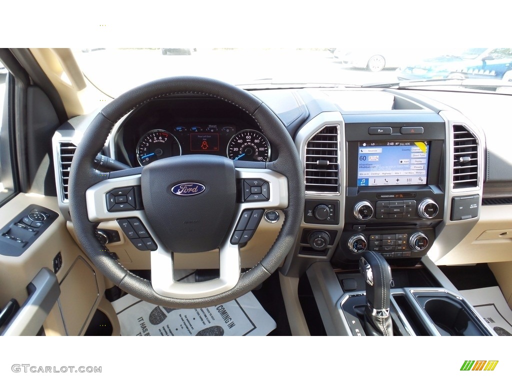 2016 F150 Lariat SuperCrew 4x4 - Oxford White / Medium Light Camel photo #11