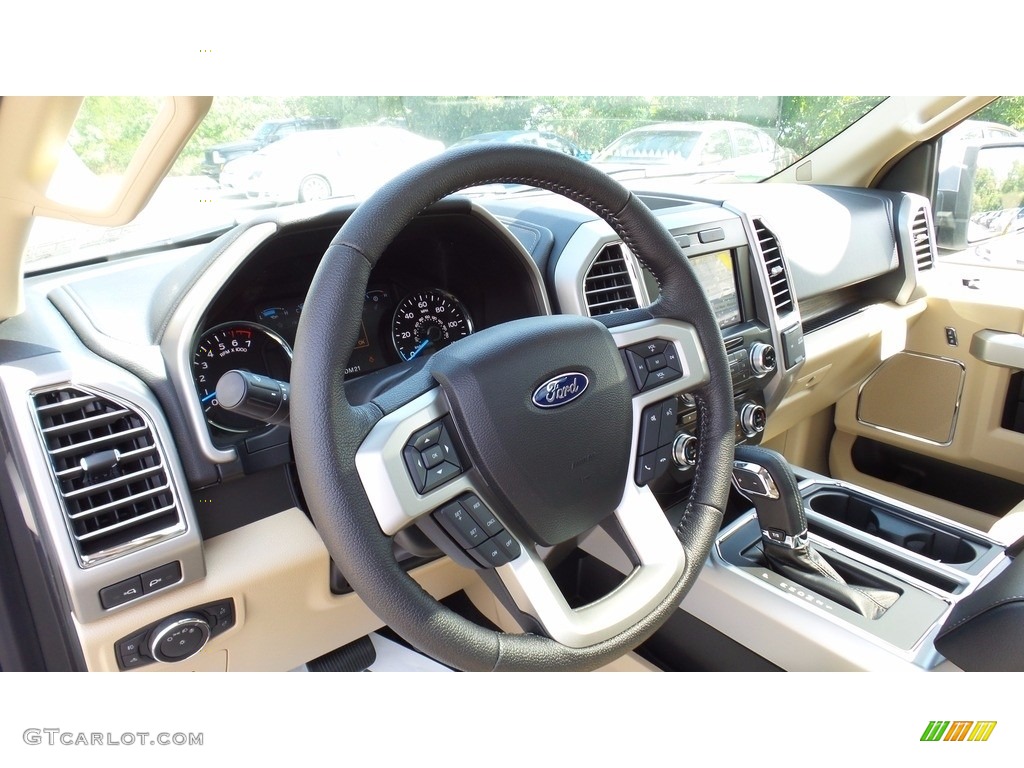 2016 F150 Lariat SuperCrew 4x4 - Oxford White / Medium Light Camel photo #13