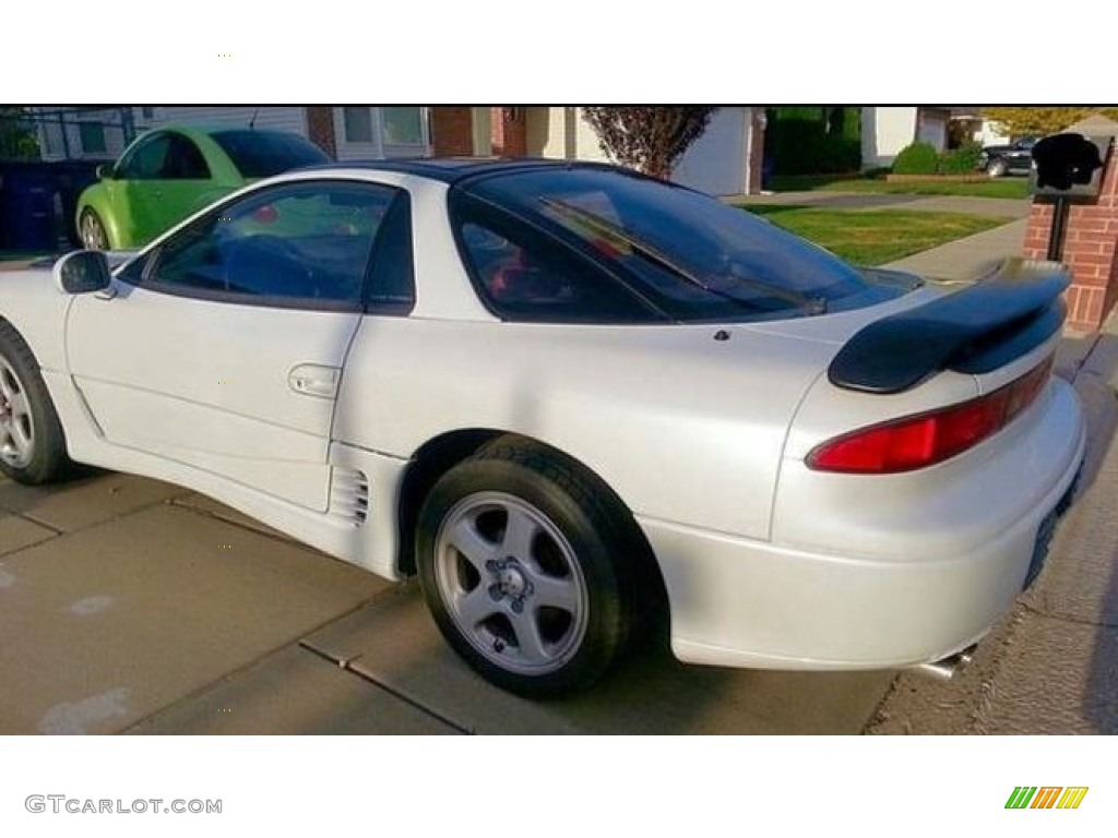 1992 3000GT VR-4 Turbo Coupe - Glacier White Pearl metallic / Red photo #1