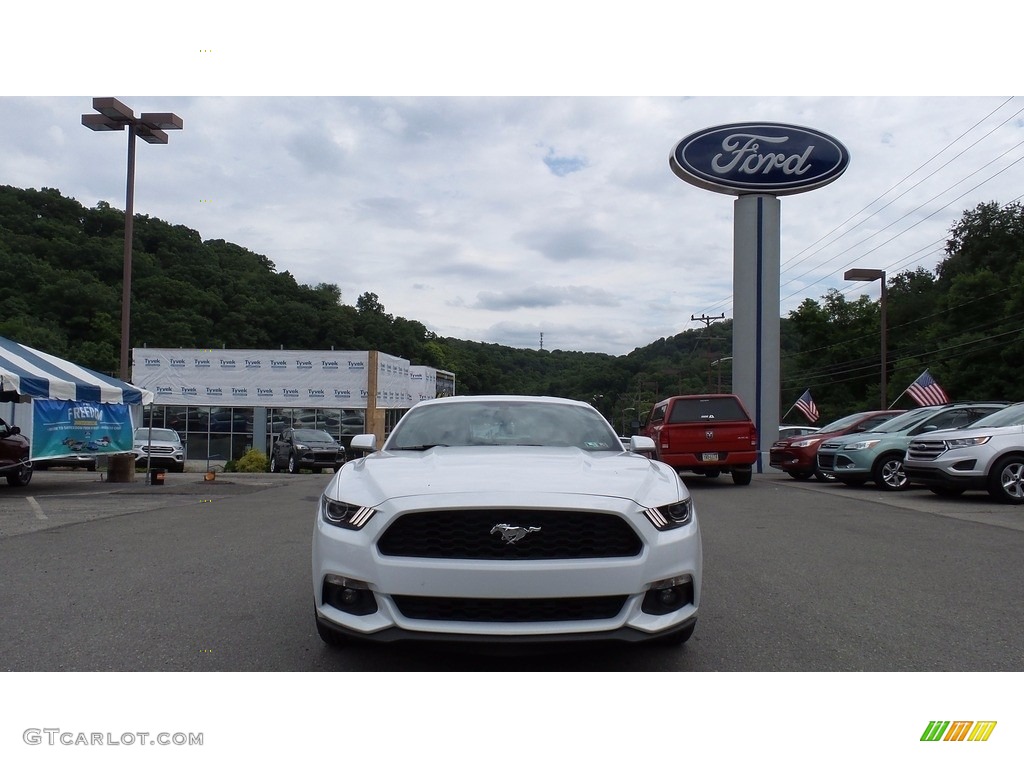 2016 Mustang EcoBoost Coupe - Oxford White / Ebony photo #2