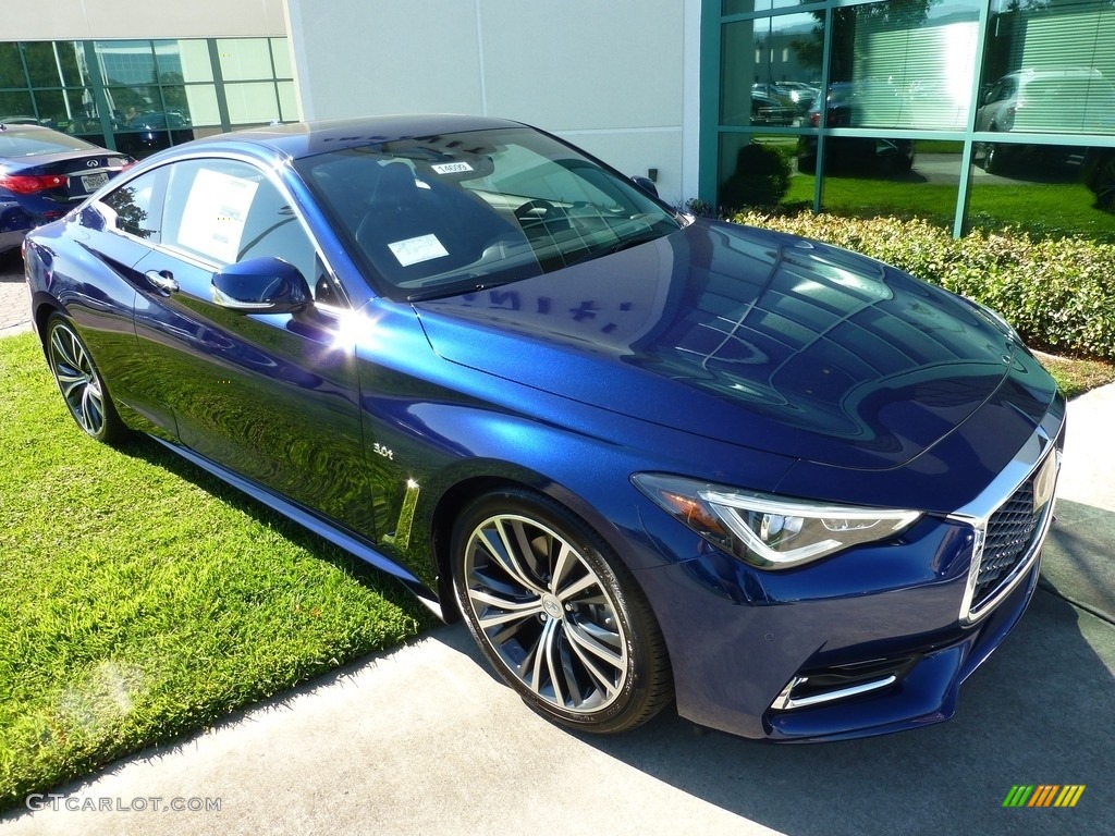 Iridium Blue 2017 Infiniti Q60 3.0t Premium Coupe Exterior Photo #114924447