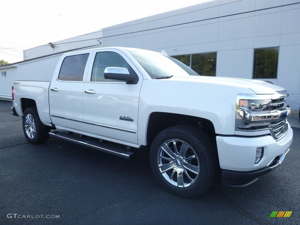 2017 Silverado 1500 High Country Crew Cab 4x4 - Iridescent Pearl Tricoat / High Country Saddle photo #3