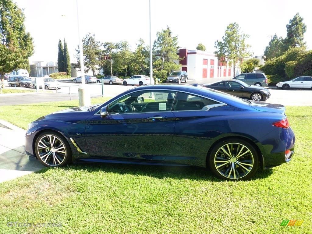 2017 Q60 3.0t Premium Coupe - Iridium Blue / Graphite photo #6