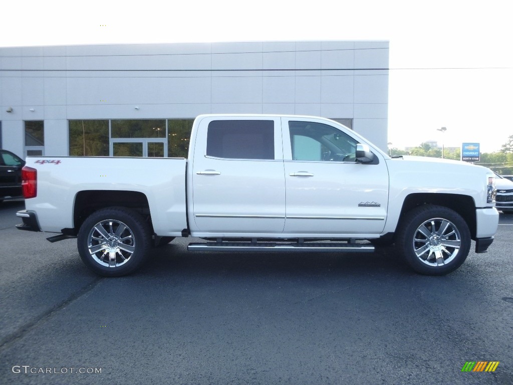 2017 Silverado 1500 High Country Crew Cab 4x4 - Iridescent Pearl Tricoat / High Country Saddle photo #4
