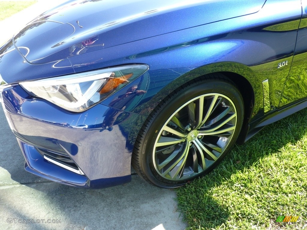 2017 Q60 3.0t Premium Coupe - Iridium Blue / Graphite photo #9