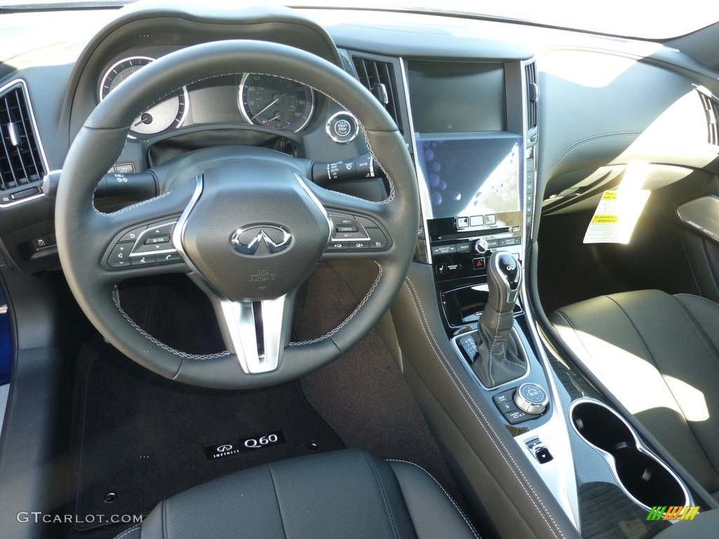 2017 Infiniti Q60 3.0t Premium Coupe Graphite Dashboard Photo #114924811