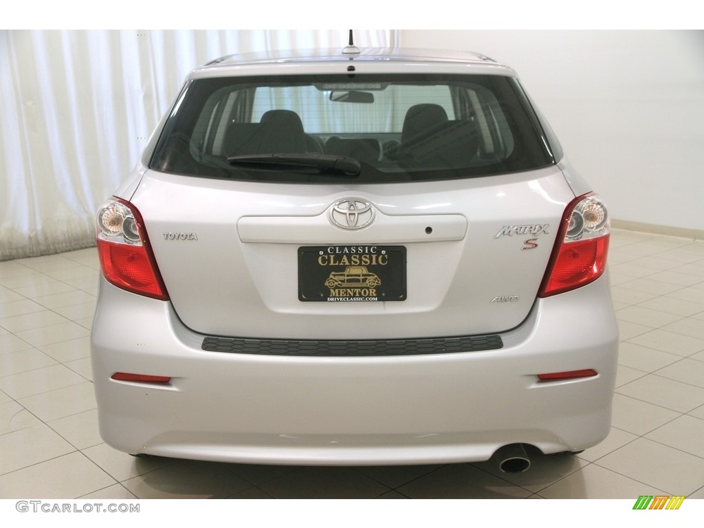 2009 Matrix S AWD - Classic Silver Metallic / Dark Charcoal photo #14