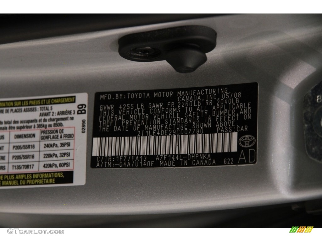 2009 Matrix S AWD - Classic Silver Metallic / Dark Charcoal photo #16