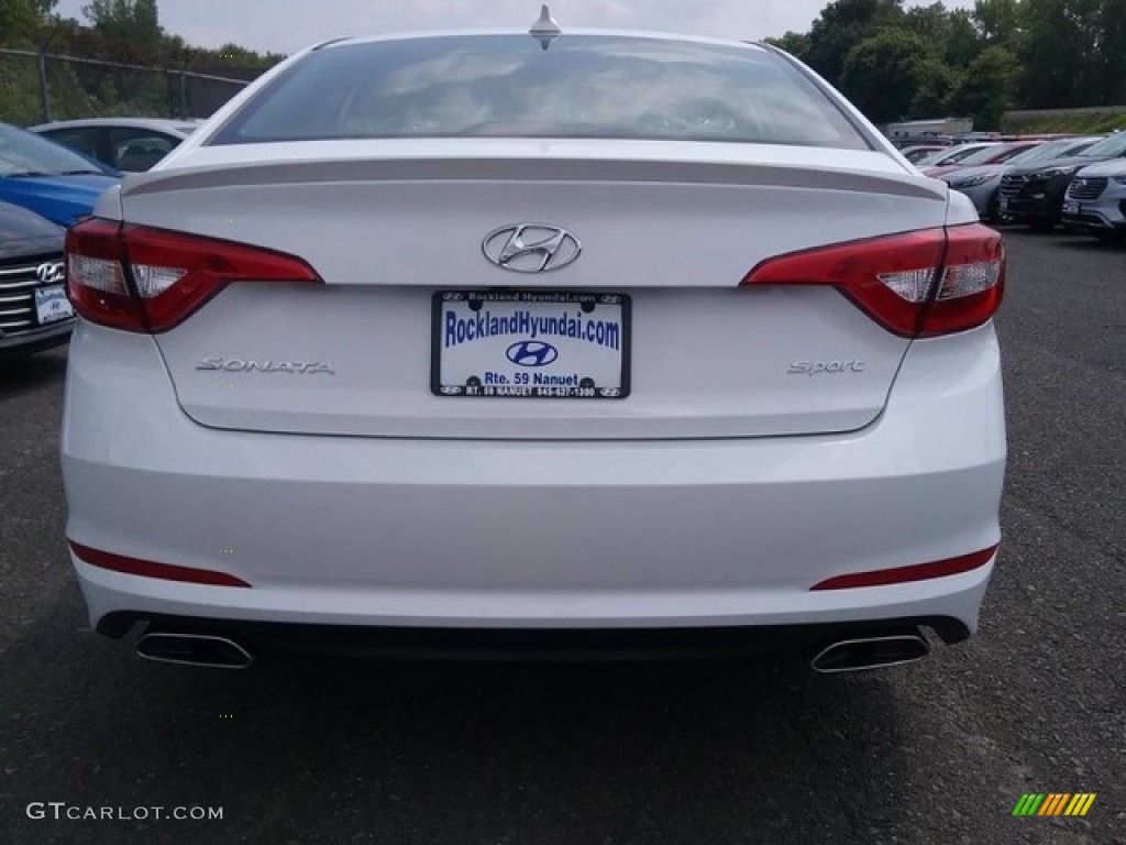 2017 Sonata Sport - Quartz White Pearl / Black photo #3