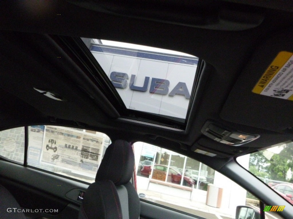 2017 WRX Premium - Pure Red / Carbon Black photo #5