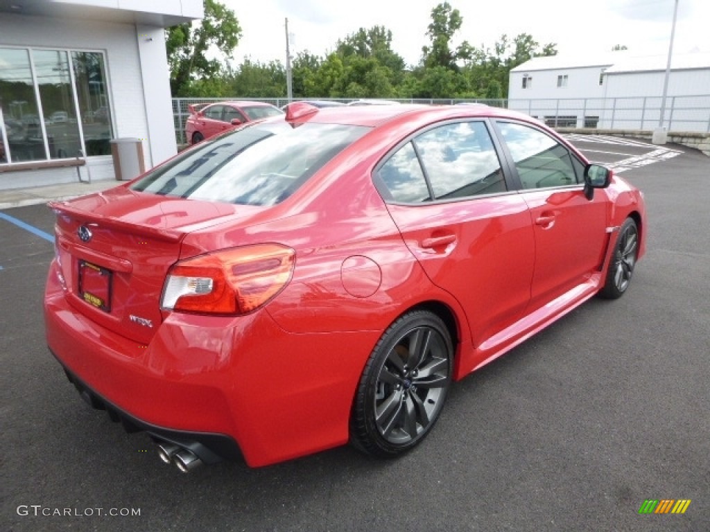2017 WRX Premium - Pure Red / Carbon Black photo #8