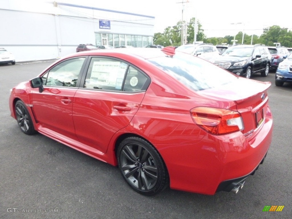 2017 WRX Premium - Pure Red / Carbon Black photo #10
