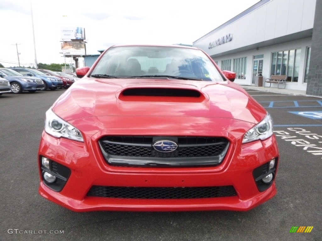 2017 WRX Premium - Pure Red / Carbon Black photo #13