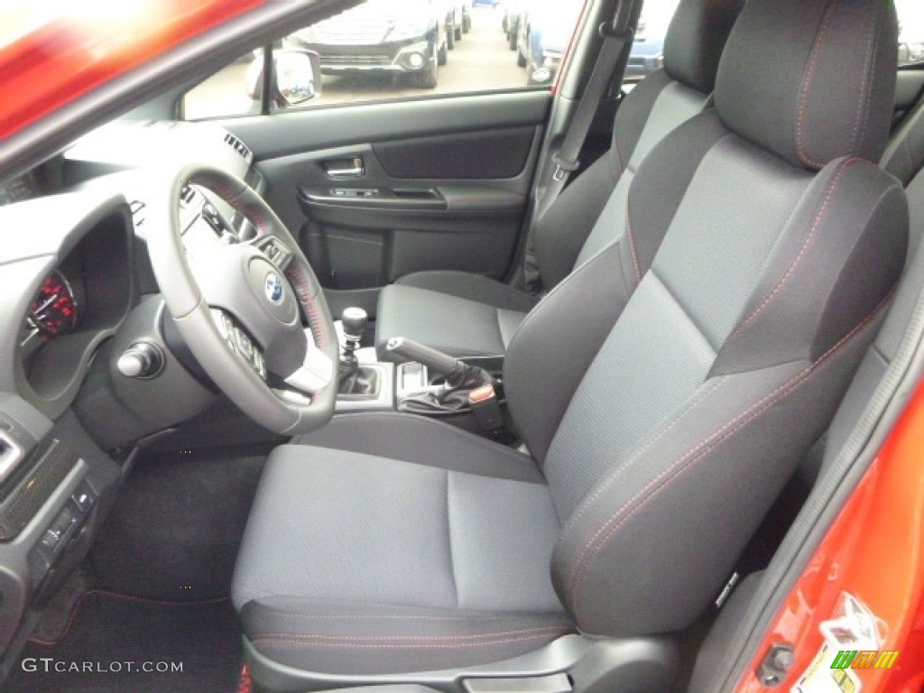 Carbon Black Interior 2017 Subaru WRX Premium Photo #114933592